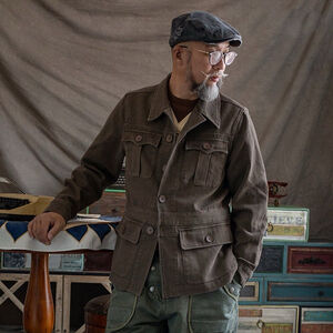 1960'S BRITISH BUSH JACKET (OM0005) Size XL 4